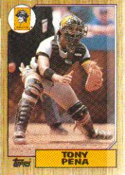 1987 Topps Baseball Cards      060      Tony Pena